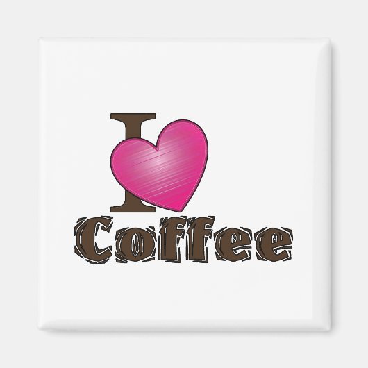 "I Heart Coffee" Magnet (Voorkant)