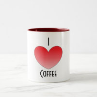 I Heart Coffee Mok
