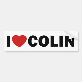 I HEART COLIN BUMPERSTICKER