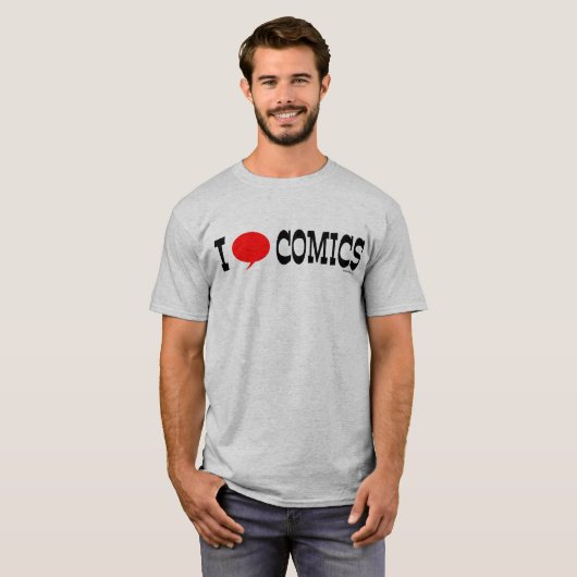 I Heart Comics T-shirt (Voorkant volledig)
