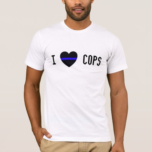 I "HEART"-COPS T-SHIRT (Voorkant)