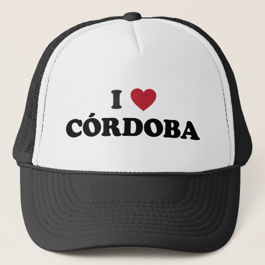 I Heart Córdoba Argentina Trucker Pet (Voorkant)