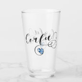 I Heart Corfu, Griekse vlag, Kerkyra Glas (Achterkant)