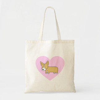 I Heart Corgis Canvas tas