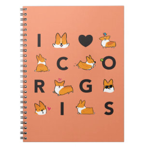 I Heart Corgis-laptop CorgiDingen Notitieboek