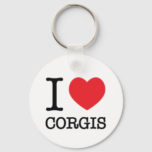 I Heart Corgis Sleutelhanger