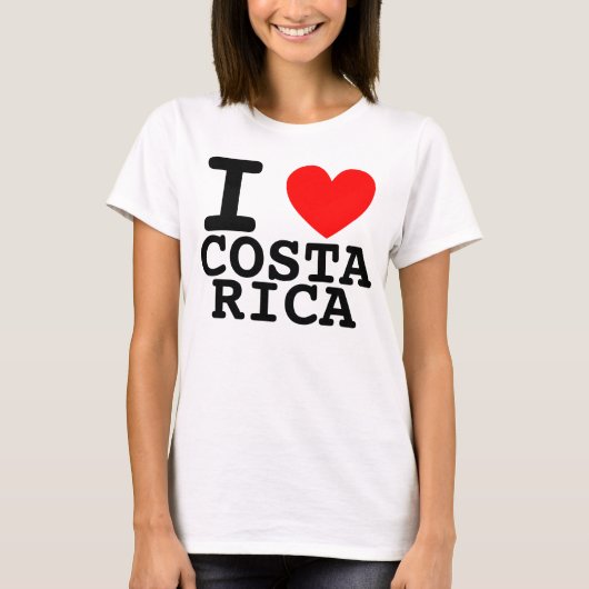I Heart Costa Rica Shirt (Voorkant)