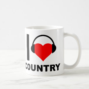 I Heart Country Funny Mug Koffiemok
