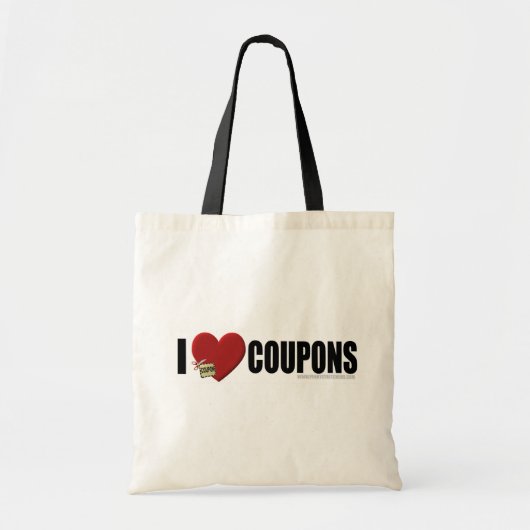 I "Heart" Coupons Canvas tas (Voorkant)
