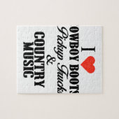 I Heart Cowboylaarzen B Legpuzzel (Horizontaal)