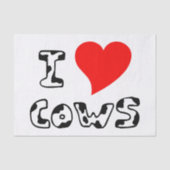 I Heart Cows Tissuepapier (Voorkant)