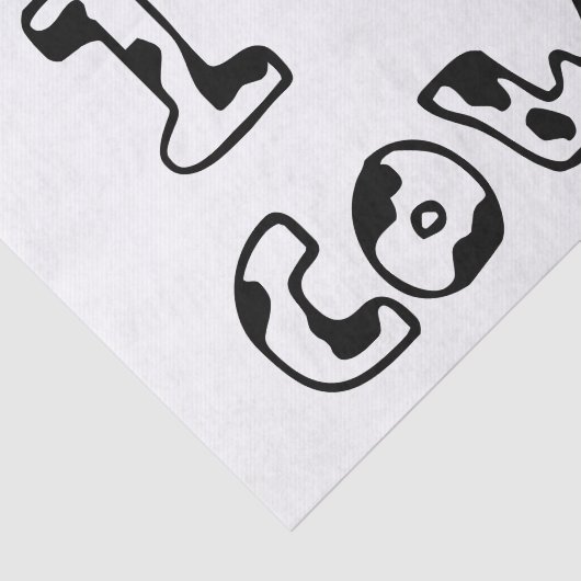 I Heart Cows Tissuepapier (Detail)