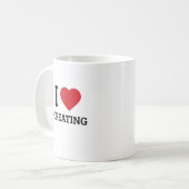 I Heart Creating - Minimalistische creatieve studi Koffiemok (Voorkant links)