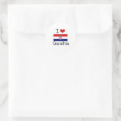 I HEART CROATIA RONDE STICKER (Tas)