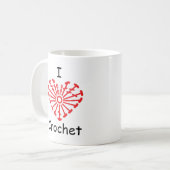 I Heart Crochet - Heart Crochet Chart Pattern Koffiemok (Voorkant links)