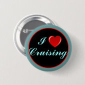 I Heart Cruising 03 Ronde Button 5,7 Cm (Voorkant /achterkant)