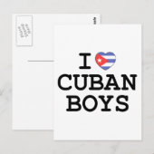 I Heart Cuban Boys Briefkaart (Voorkant / Achterkant)