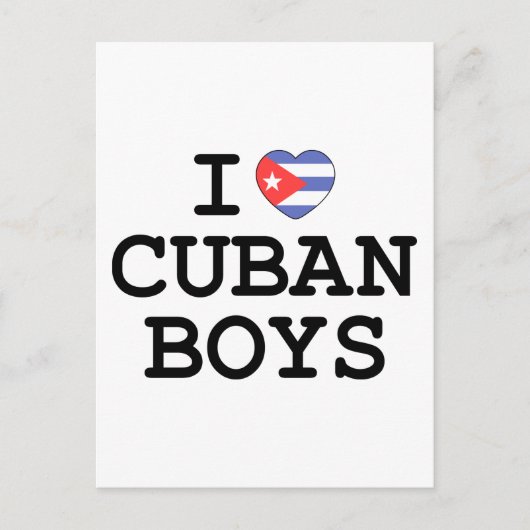 I Heart Cuban Boys Briefkaart (Voorkant)