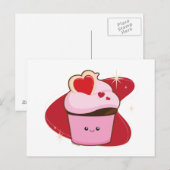 I Heart Cupcakes Briefkaart (Voorkant / Achterkant)