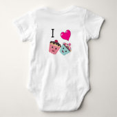I Heart Cupcakes- Ik Hou van CupCakes Romper (Achterkant)