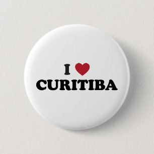 I Heart Curitiba Brazilië Ronde Button 5,7 Cm