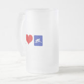 I Heart Curling Matglas Bierpul (Voorkant links)