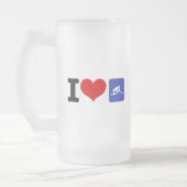 I Heart Curling Matglas Bierpul (Links)