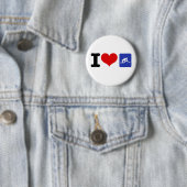 I Heart Curling Ronde Button 5,7 Cm (In situ)
