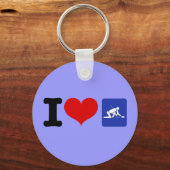 I Heart Curling Sleutelhanger (Voorkant)