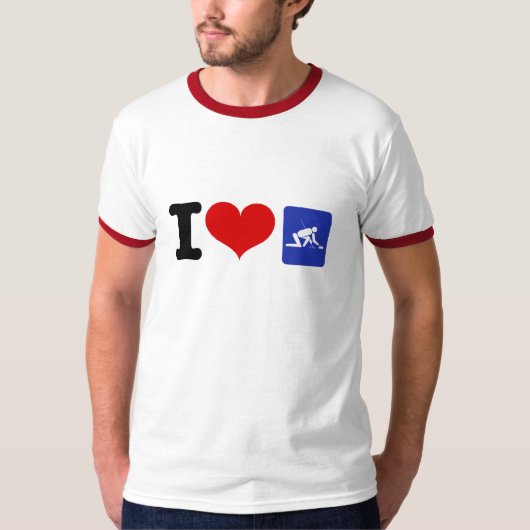 I Heart Curling T-shirt (Voorkant)