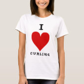 I [HEART] Curling T-shirt (Voorkant)