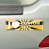 I Heart Custom Bumpersticker (Op auto)