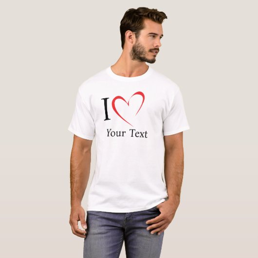 I Heart Custom T-shirts (Voorkant volledig)