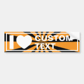 I Heart Custom Vintage Bumpersticker (Voorkant)