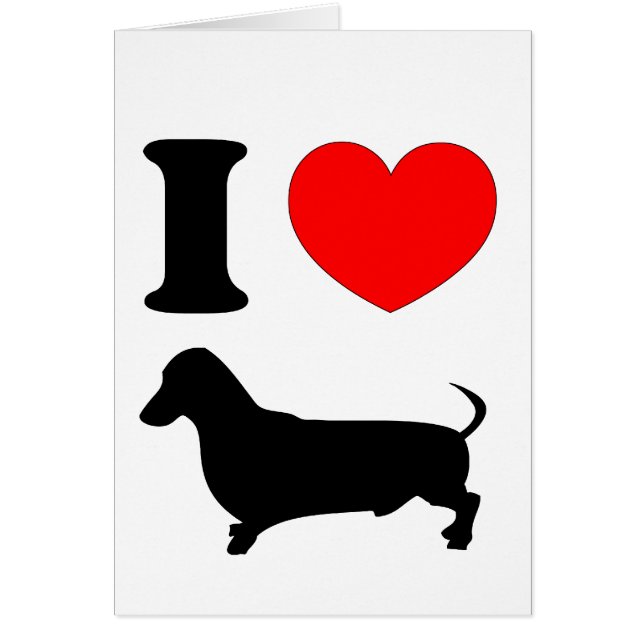 I Heart Dachshund (Voorkant)