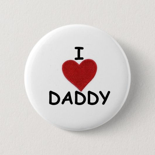 I HEART DADDY RONDE BUTTON 5,7 CM (Voorkant)