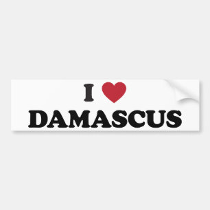I Heart Damascus Syria Bumpersticker