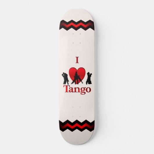 I Heart Dancing Tango Persoonlijk Skateboard (Voorkant)