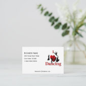 I Heart Dansen Danskaart Visitekaartje (Staand voorkant)