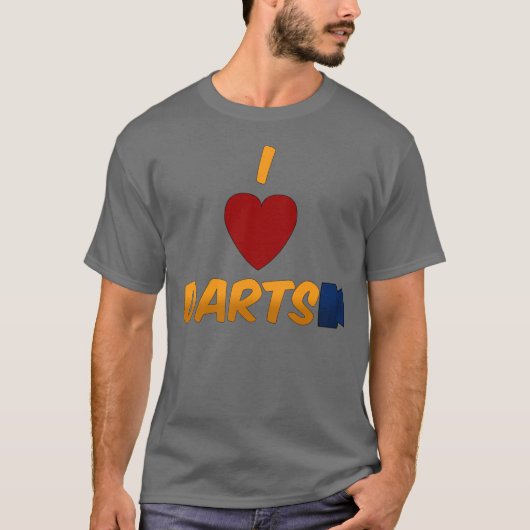 I Heart Darts T-shirt (Voorkant)