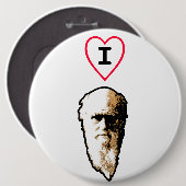 I Heart Darwin Ronde Button 6,0 Cm (Voorkant /achterkant)
