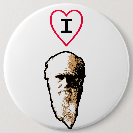 I Heart Darwin Ronde Button 6,0 Cm (Voorkant)