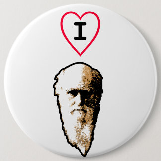 I Heart Darwin Ronde Button 6,0 Cm