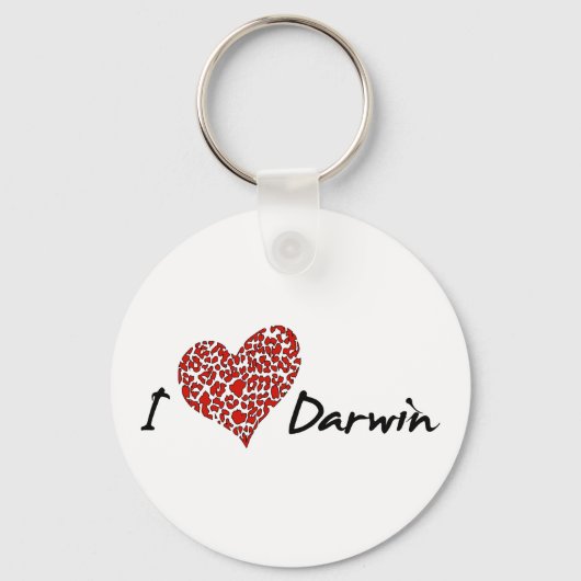 I Heart Darwin Sleutelhanger (Voorkant)