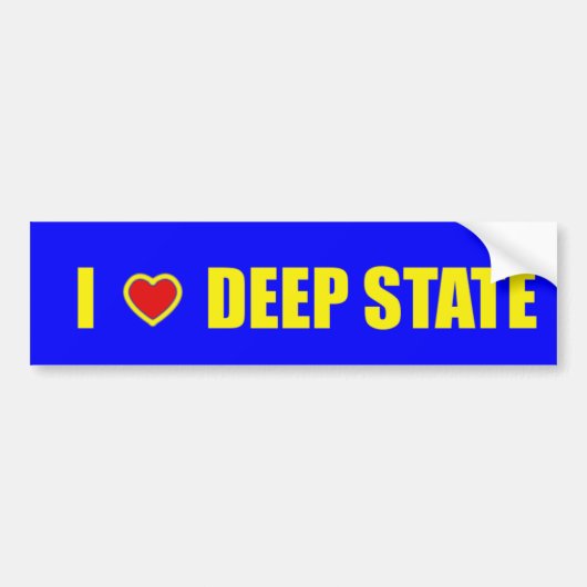 I Heart Deep State Bumpersticker (Voorkant)