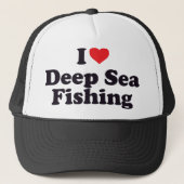 I Heart Deep Zee Vist Trucker Pet (Voorkant)