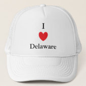 I Heart Delaware Trucker Pet (Voorkant)