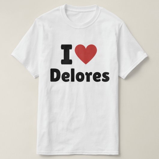 I Heart Delores T-shirt (Design voorkant)
