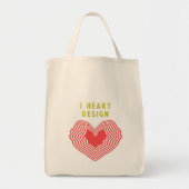 I Heart Design Tote Bag (Voorkant)