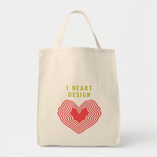 I Heart Design Tote Bag (Voorkant)